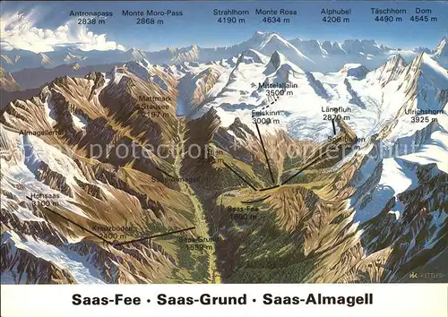 Saas Almagell Die Ausflugsziele Ferienorte Saas Fee Saas Grund Saas Almagell Kat. Saas Almagell