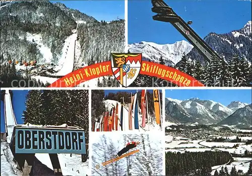 Oberstdorf Skiflugschanze Skigebirge Kat. Oberstdorf