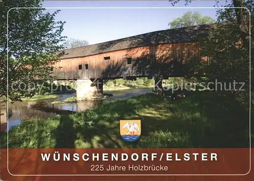 Wuenschendorf Elster Holzbruecke Kat. Wuenschendorf Elster