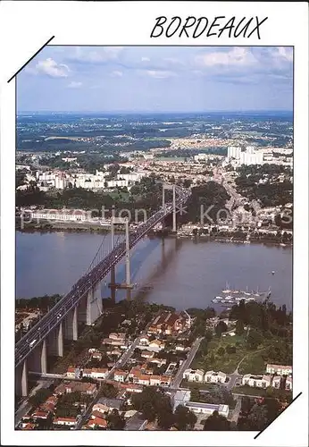 Bordeaux Neue Bruecke d`Aquitaine sur la Garonne Kat. Bordeaux