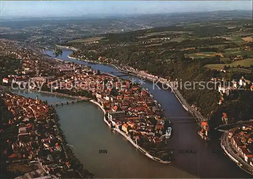 Passau Die Dreifluessestadt Inn Donau Ilz Kat. Passau