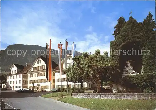 Stans Tirol Rathausplatz Winkelrieddenkmal Kat. Stans