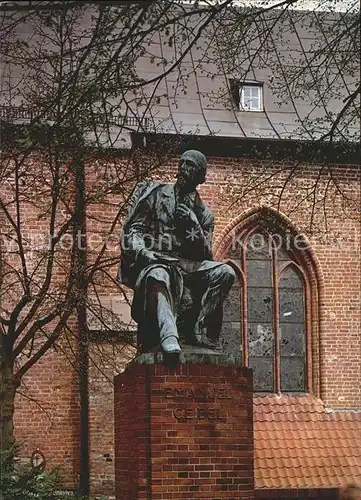 Luebeck Emanuel Geibel Denkmal Kat. Luebeck