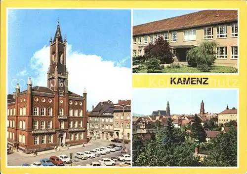 Kamenz Sachsen Rathaus Oberschule Maxim Gorki Kat. Kamenz