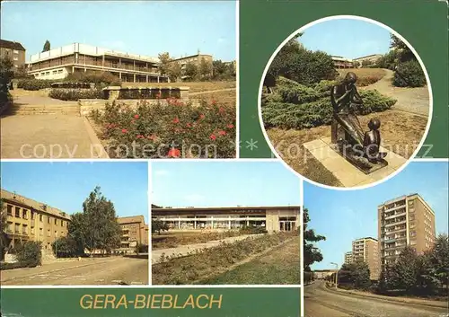 Bieblach Wismut Gaststaette Gruene Mulde Kaufhalle Nord Johannes becher Strasse Kat. Gera