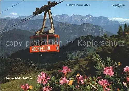 Hochfelln Bergen Bayerische Alpen Talstation der Hochfelln Kabinen Seilbahn bis zum Gipfel Kat. Bergen