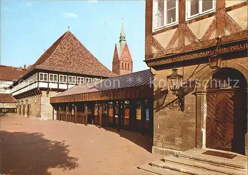 Hannover Ballhofplatz im Hintergrund der Turm der Marktkirche Kat. Hannover