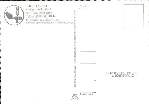 Berchtesgaden Hotel Fischer Kat. Berchtesgaden