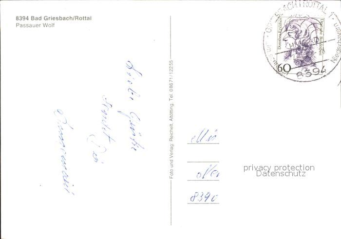 Griesbach Freising Passauer Wolf Kat Kranzberg Nr Ke61597