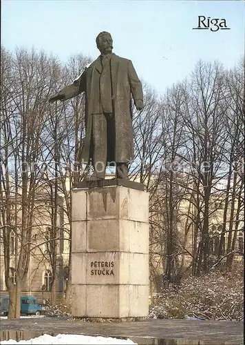 Riga Lettland Statue Peteris Stuca Kat. Riga