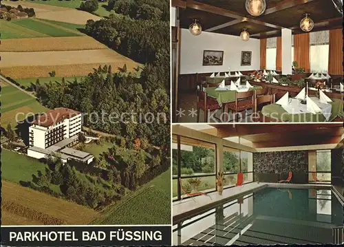 Bad Fuessing Fliegeraufnahme Park Hotel Kat. Bad Fuessing