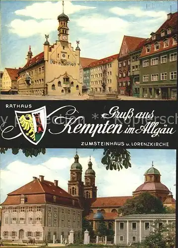 Kempten Allgaeu Zumsteinhaus Lorenzkirche Kat. Kempten (Allgaeu)