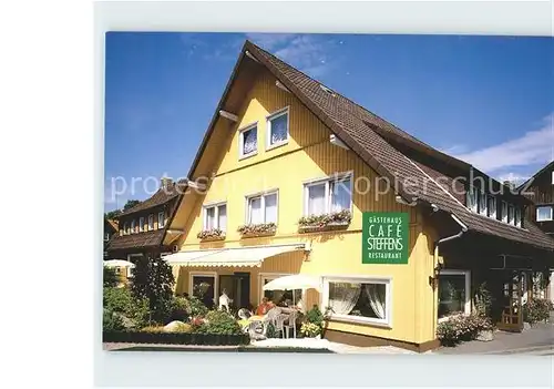 Hahnenklee Bockswiese Harz Gaestehaus Cafe Steffens Kat. Goslar