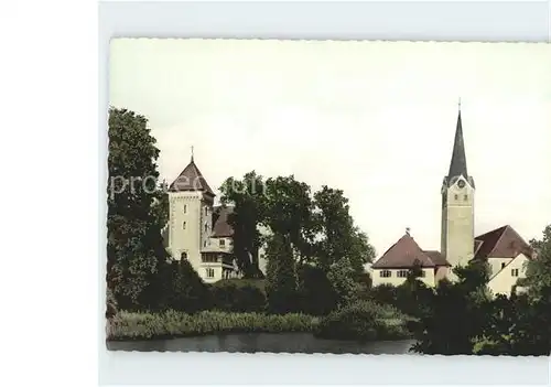 Ratzenried Schloss und Kirche Kat. Argenbuehl