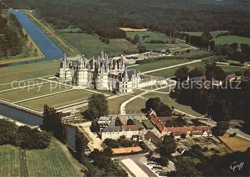 Chambord Blois Fliegeraufnahme Chateaux de la Loire Kat. Chambord