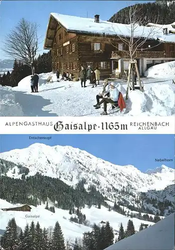 Reichenbach Oberstdorf Alpengasthof Gaisalpe Kat. Oberstdorf