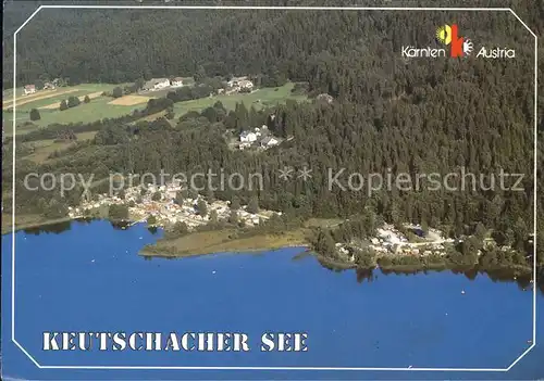 Keutschach See Fliegeraufnahme Camping Kat. Keutschach am See