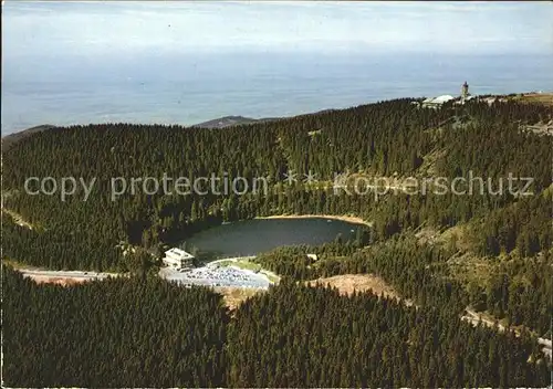 Mummelsee Fliegeraufnahme Berghotel Mummelsee Hornisgrinde Kat. Seebach