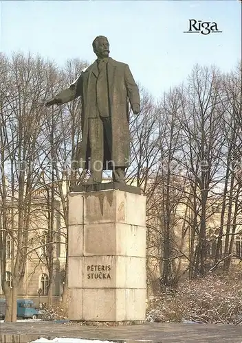 Riga Lettland Monument Peteris Stucka Kat. Riga