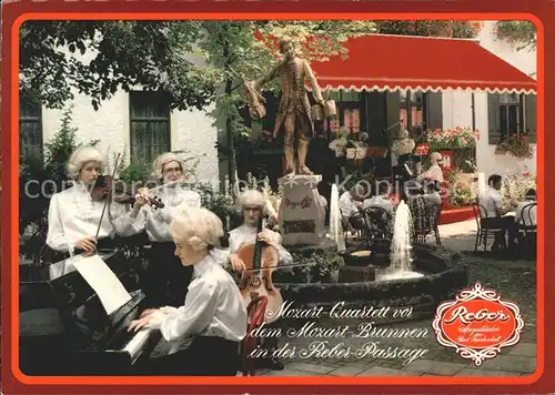 Bad Reichenhall Mozart Quartett Reber Confiserie Kat. Bad Reichenhall