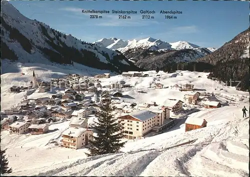 Berwang Tirol Knittelkarspitze Steinkarspitze Galtijoch Abendspitze Kat. Berwang