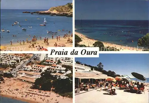Albufeira Praia da Oura Fliegeraufnahme Strand Cafe Kat. Albufeira