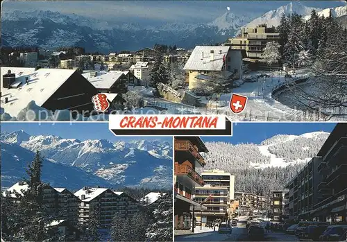 Crans Montana Teilansichten Kat. Crans Montana