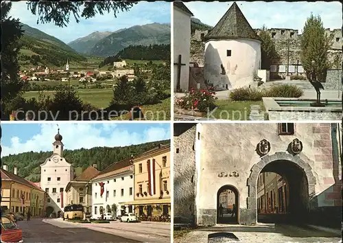 Gmuend Kaernten Kirche Tor Burg Kat. Gmuend in Kaernten