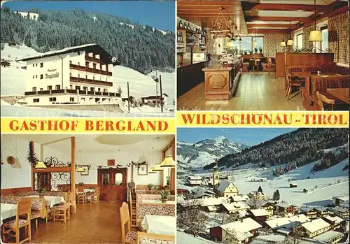 Wildschoenau Tirol Gasthof Bergland Oberau  / Kufstein /Tiroler Unterland