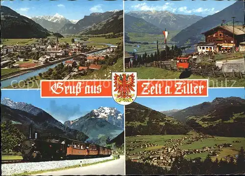 Zell Ziller Tirol Eisenbahn Luftseilbahn Ortsansichten Kat. Zell am Ziller