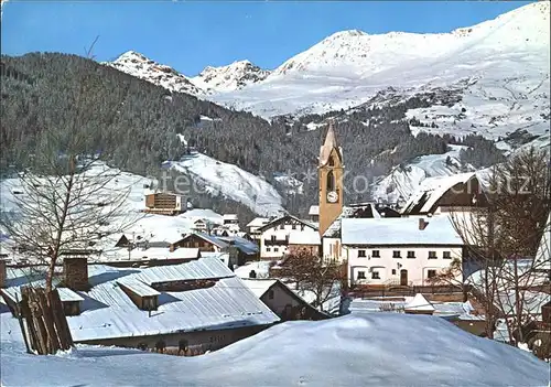 Serfaus Tirol Kirche Teilansicht Kat. Serfaus