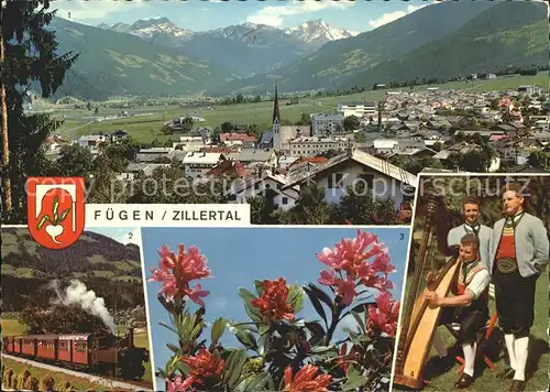 Fuegen Zillertalbahn alpenrosen Sterntrio  Kat. Fuegen Zillertal