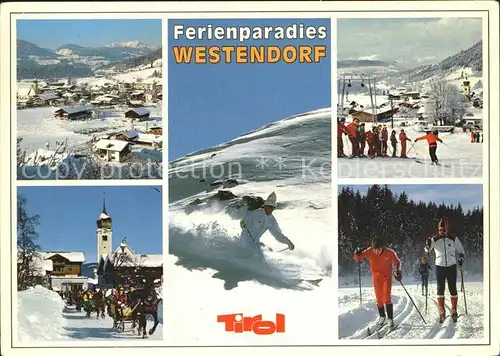 Westendorf Tirol Ski Pferdeschlittenfahrt  Kat. Westendorf