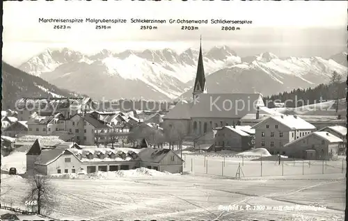 Seefeld Tirol Marchreisenspitze Malgrubenspitze Schlickeerzinnen Gross Ochsenwand Schlickerseespitze Kat. Seefeld in Tirol