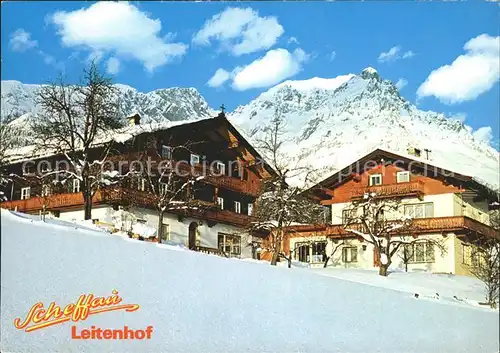 Scheffau Wilden Kaiser Cafe Restaurant Leitenhof Kat. Scheffau am Wilden Kaiser