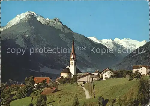 Telfes Stubai Kirche Alpen  Kat. Telfes im Stubai