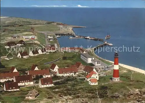 Hoernum Sylt Fliegeraufnahme Leuchtturm Hafen  Kat. Hoernum (Sylt)