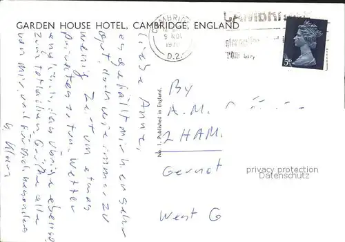 Cambridge Cambridgeshire Garden House Hotel / Cambridge /Cambridgeshire CC