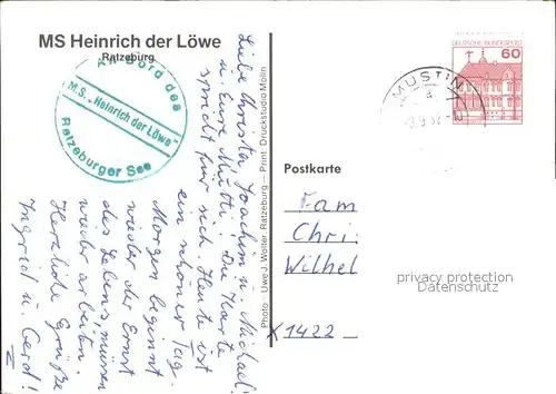 Ratzeburg MS Heinrich der Loewe Kat. Ratzeburg