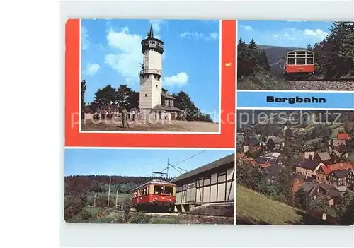 Cursdorf Froebelturm Oberweissbacher Bergbahn Bergbahn Flachstrecke Mellenbach Glasbach Kat. Cursdorf