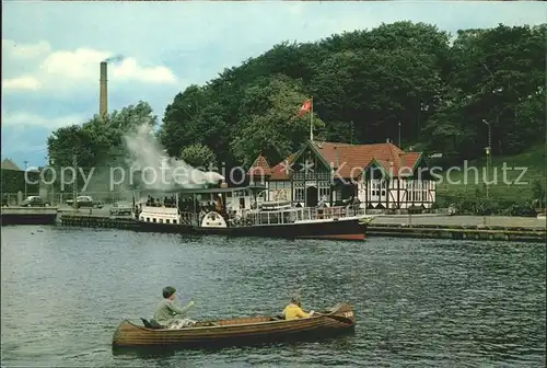 Silkeborg Arhus Hafen mit Dampffaehre Kat. Silkeborg