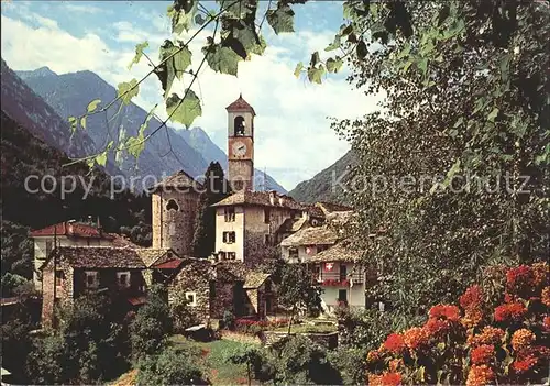 Lavertezzo Kirchenpartie Valle Verzasca Kat. Lavertezzo
