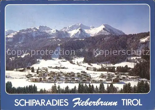 Fieberbrunn Tirol Skigebiet Streuboeden Wildseeloder Kat. Fieberbrunn