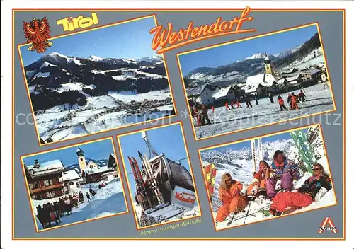 Westendorf Tirol Skigebiet Alpenrosengondelbahn Kat. Westendorf