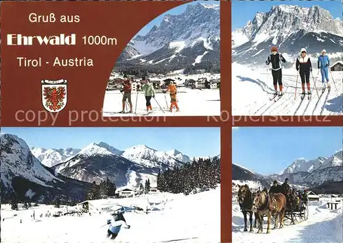 Ehrwald Tirol Lanlauf Pferdeschlitten / Ehrwald /