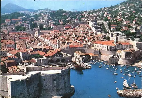 Dubrovnik Ragusa Fliegeraufnahme Kat. Dubrovnik