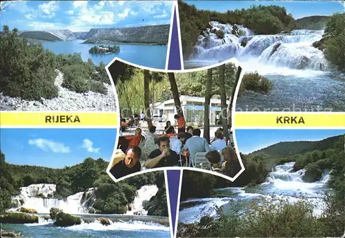 Rijeka Krka Wasserfaelle Kat. Rijeka