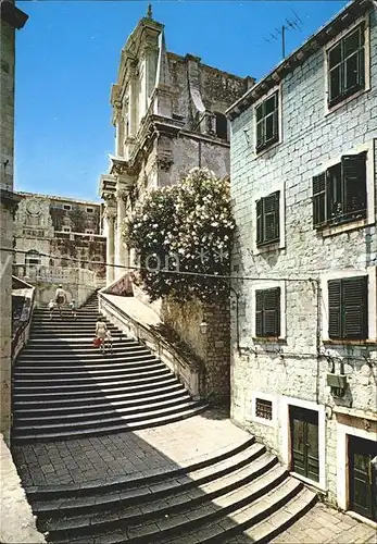 Dubrovnik Ragusa Jesuitenkirche des heiligen Ignatius Treppe Kat. Dubrovnik