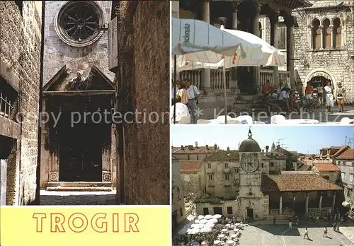 Trogir Trau Kirchenpartie Kat. Trogir