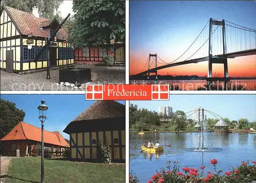 Fredericia Bruecke Fachwerkhaeuser Kat. Fredericia